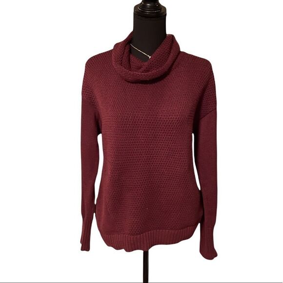 Athleta Cotton Blend Maroon Medium Weight size medium - Picture 1 of 6